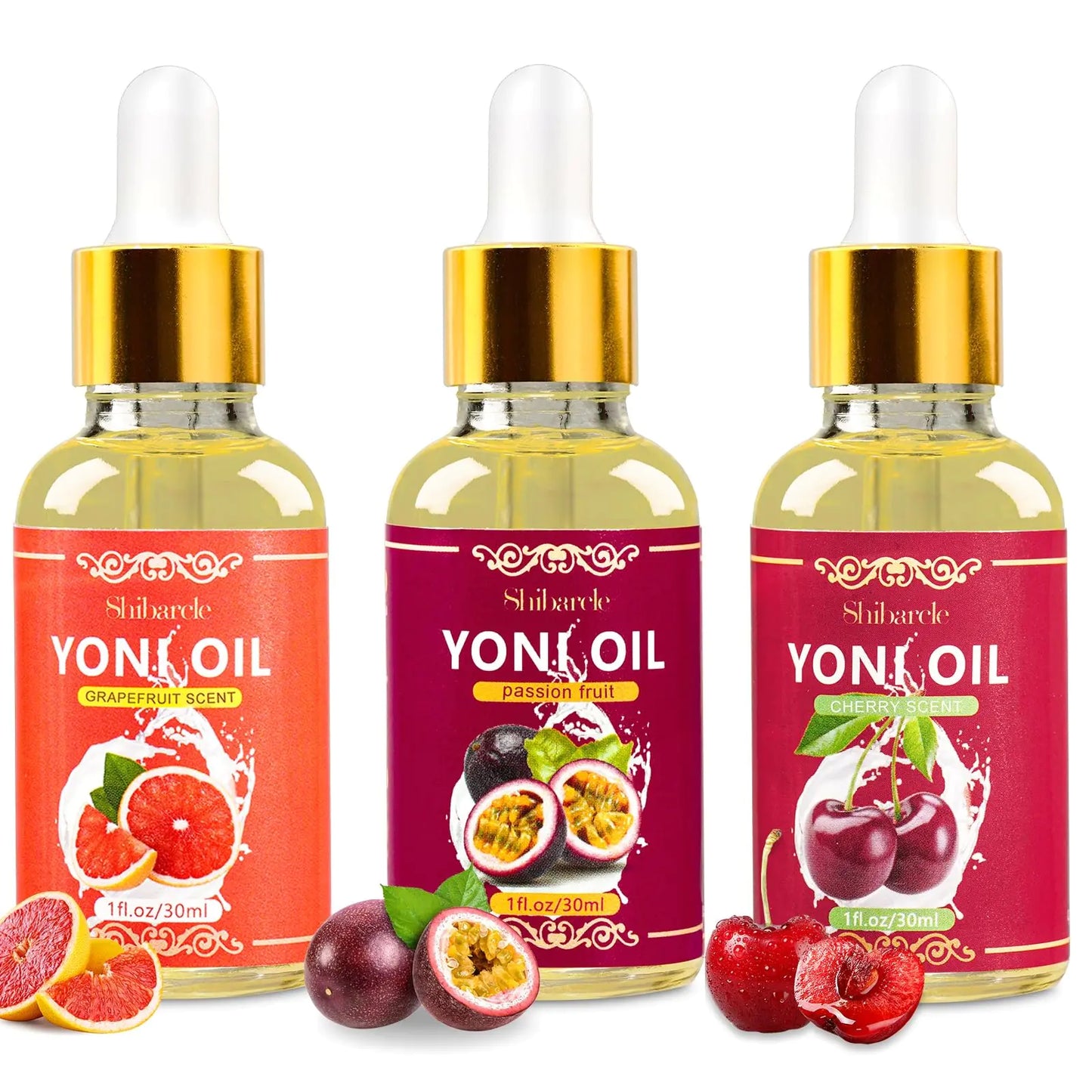 3 PCS Yoni Oil Feminine Oil for Women PH Balance 100% Organic Feminine Care Essential Oil Feminine Deodorant Vaginal Moisturizer for Eliminates Odor