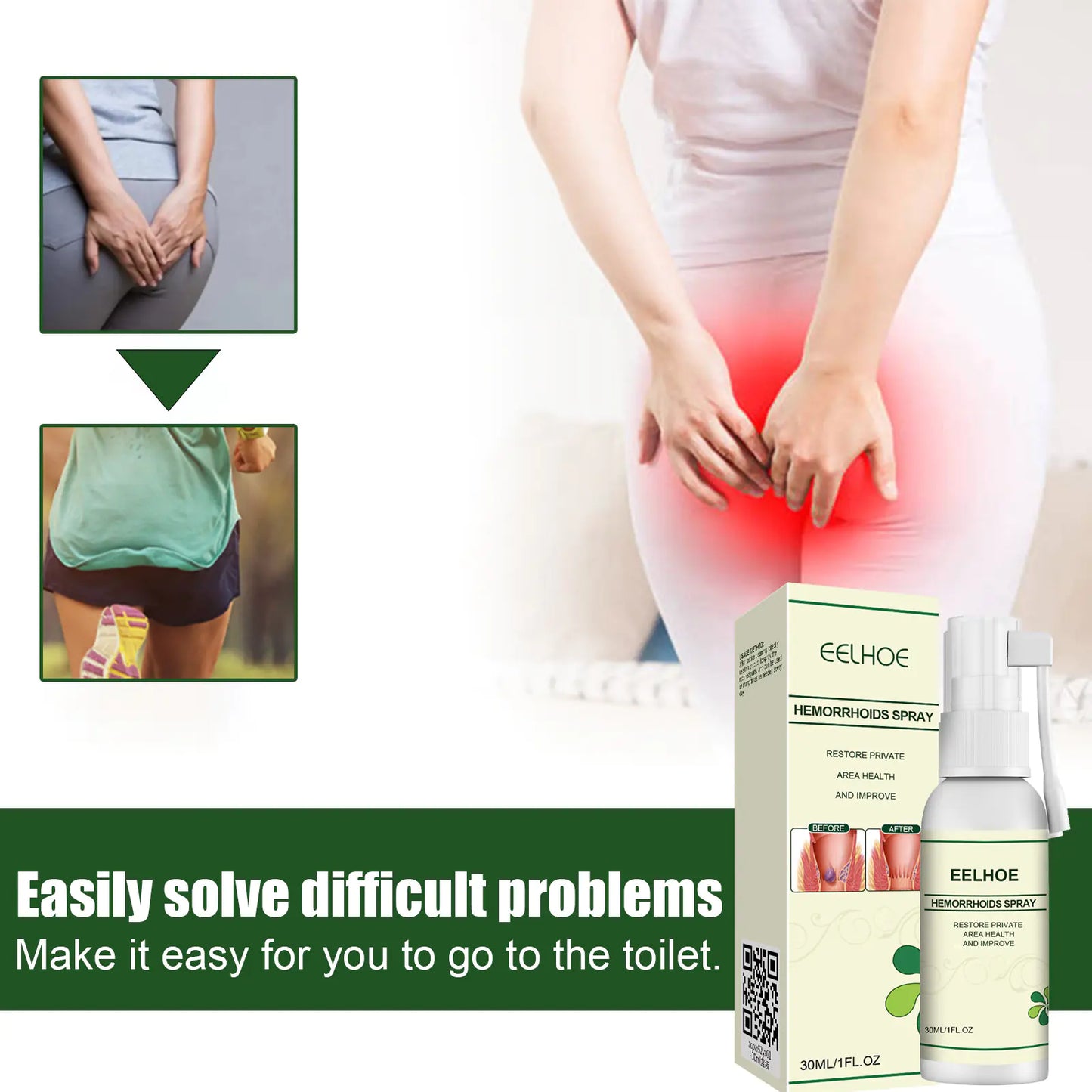 EELHOE Anus Relief Spray – Fast & Gentle Hemorrhoid Car