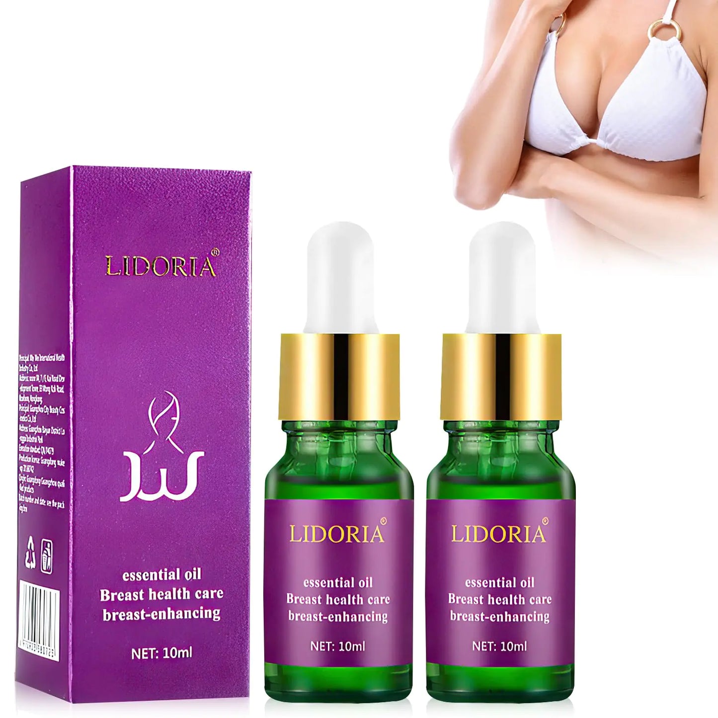 Bust Firming Natural Essence Oil Breast Enhancement Oil Plumping Enlargement Nourishing Massage Oil Natural Curves Breast Enhancement Body Oils for WomenBreast Lifting Organic Essence Serum(2pcs)