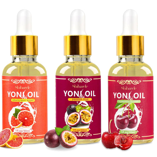 3 PCS Yoni Oil Feminine Oil for Women PH Balance 100% Organic Feminine Care Essential Oil Feminine Deodorant Vaginal Moisturizer for Eliminates Odor