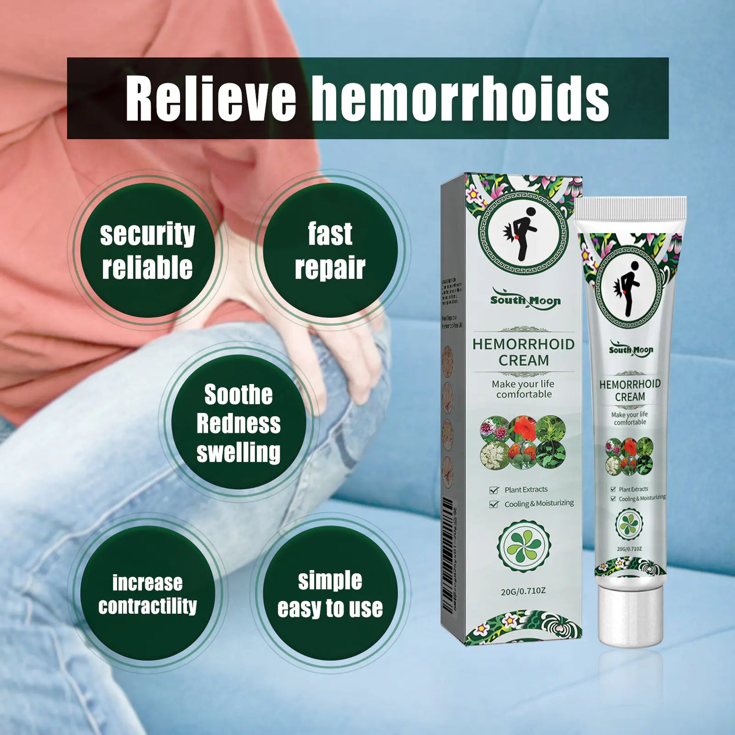 South Moon Hemorrhoid Cream – Soothing Relief Where You Need It Most